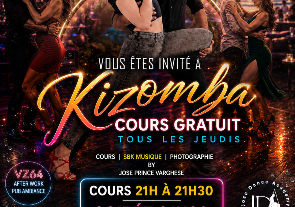 soirée kizomba SBK à blois par jose dance academy au vz64