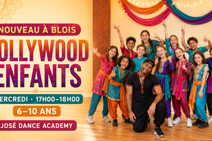 cours de danse Bollywood pour enfants à Blois, chaque mercredi de 17h à 18h danse, créativité, confiance et anglais en mouvement