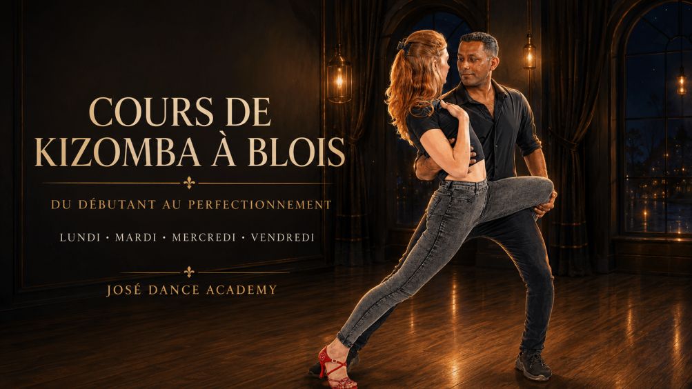 cours de kizomba à Blois avec José Dance Academy tous niveaux, enseignement progressif, initiation gratuite et soirées SBK